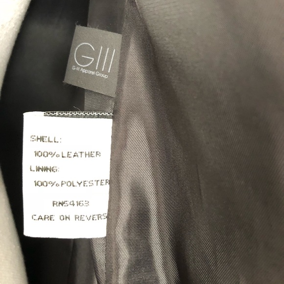 NWT, kenneth cole new york GENUINE leather coat - Picture 7 of 7